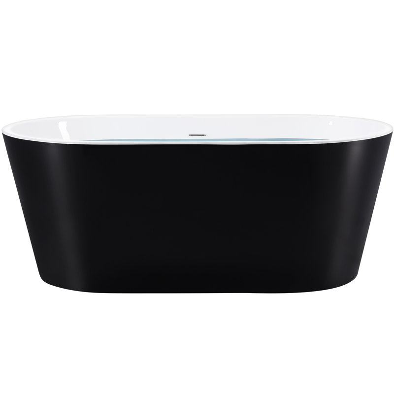 AKDY 59.8'' x 28.7'' Freestanding Soaking Fiberglass Bathtub & Reviews